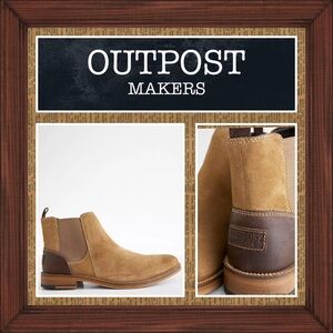 Outpost Makers Men’s Tan Suede “Ryan Leather Boots”
